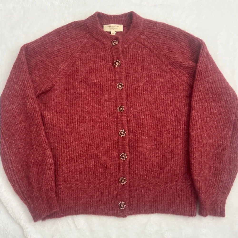 Sezane OTHELLO CARDIGAN sweater rosewood XXS / New with tag - Picture 5 of 10